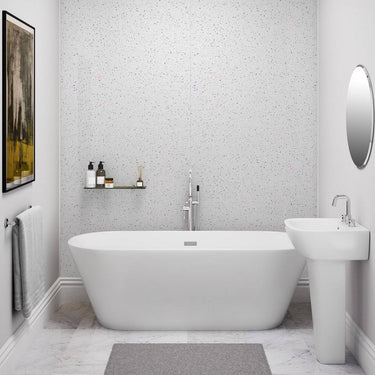 White Crystal 1m Wide Wall Panel